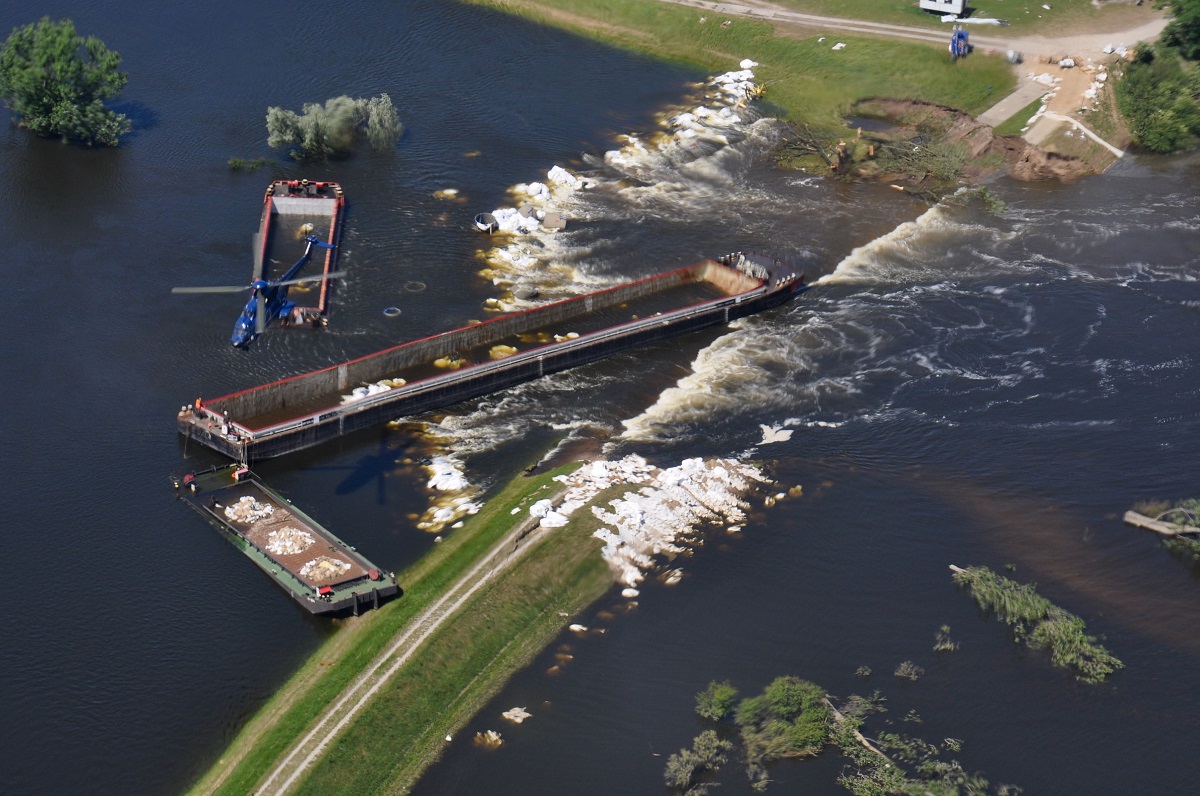 Breach in a dike