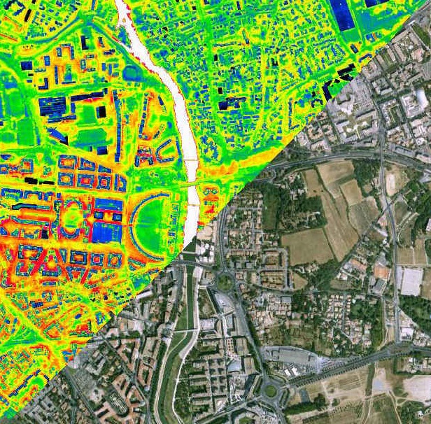 Thermalauswertung über Orthofotomosaik