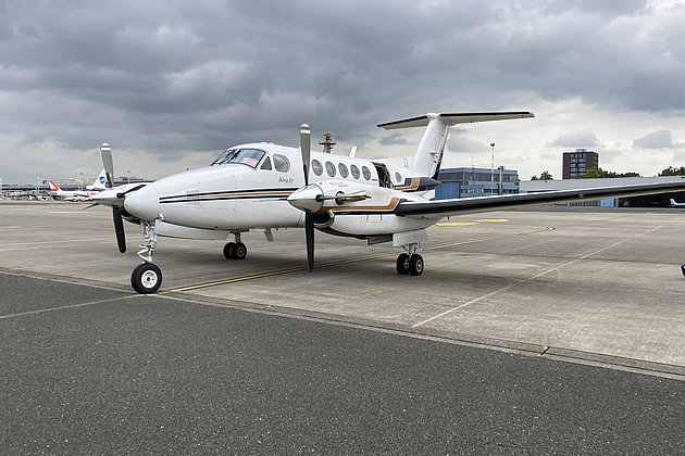 Foto einer Beechcraft King Air B200
