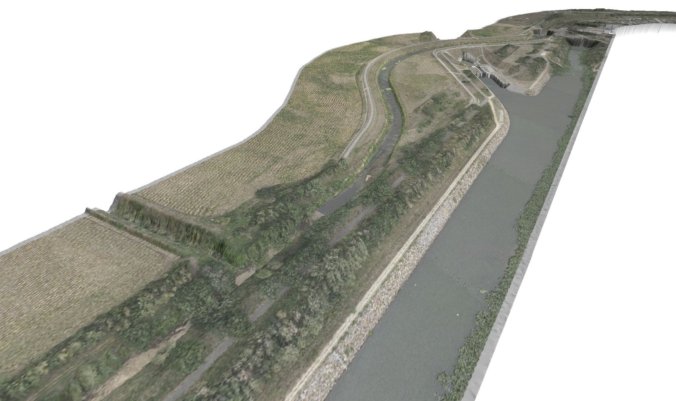 Schwarze Elster bei Niedrigwasser Schwarze Elster bei Niedrigwasser